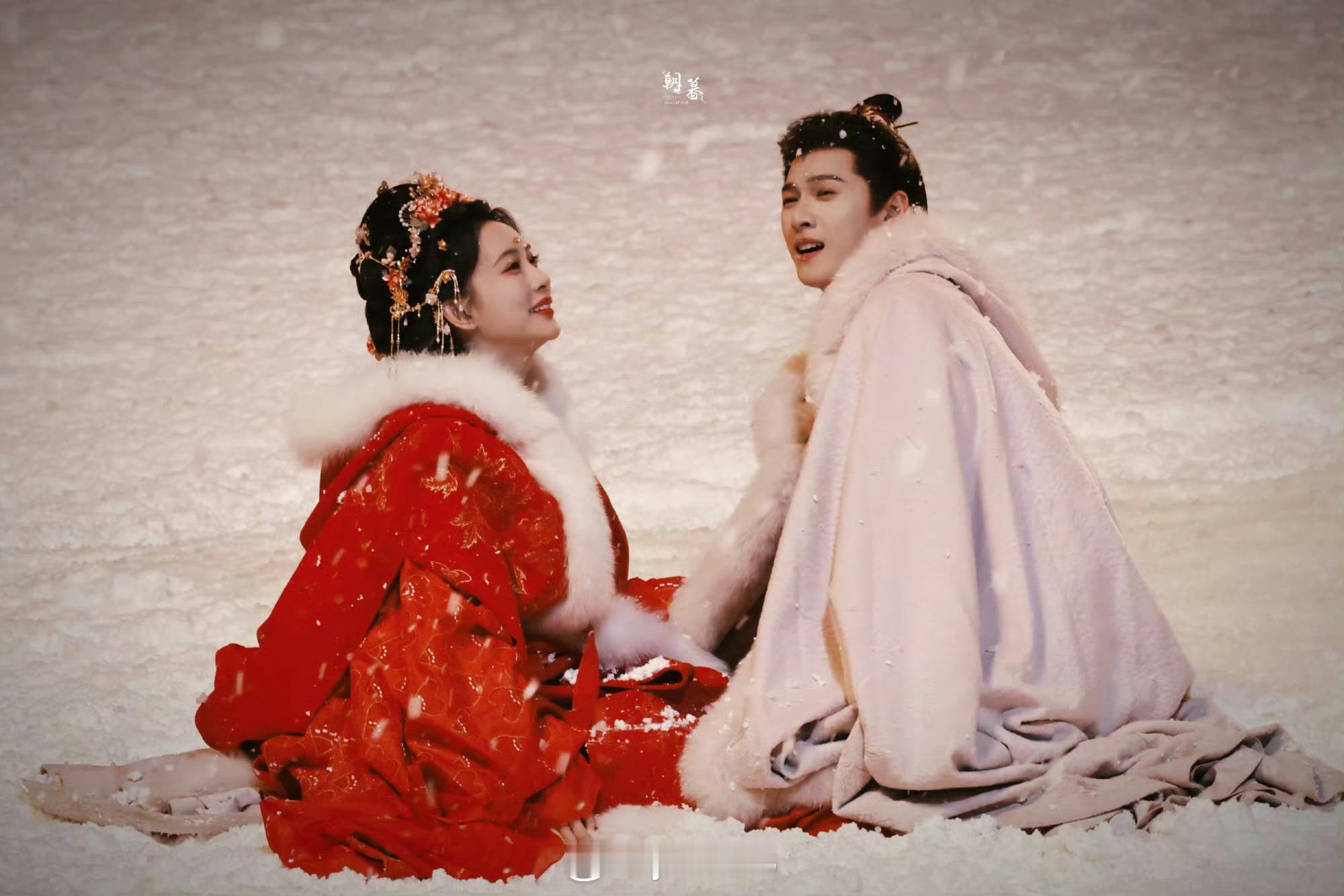 昀牵孟绕昀牵孟绕雪景图 