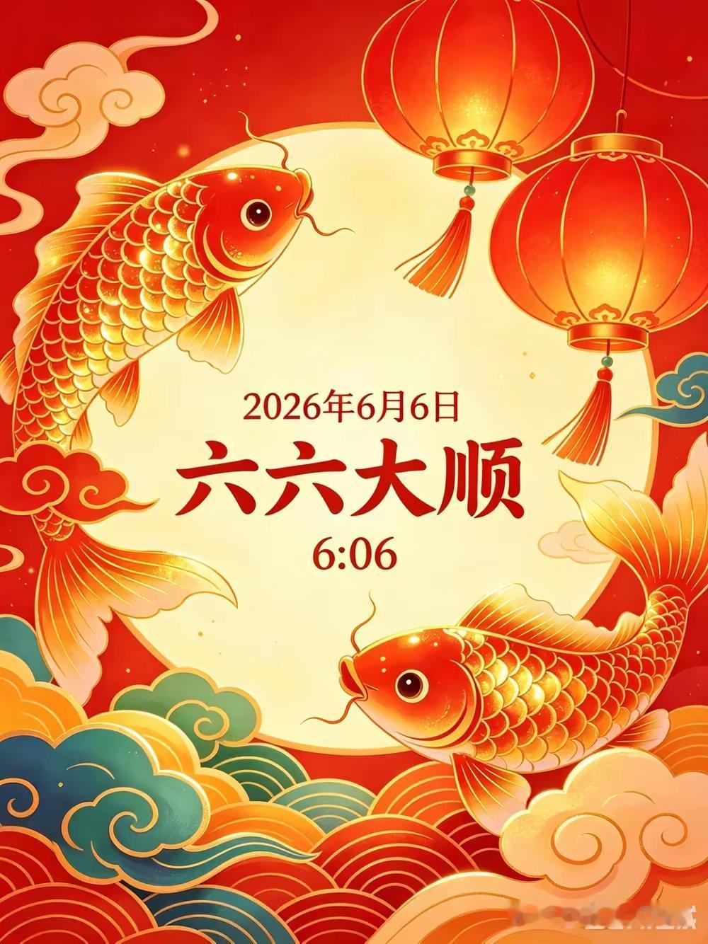 2026年6月6日今天，日历上全凑着六，百年难遇。

有人翻黄历说这是吉祥时辰，