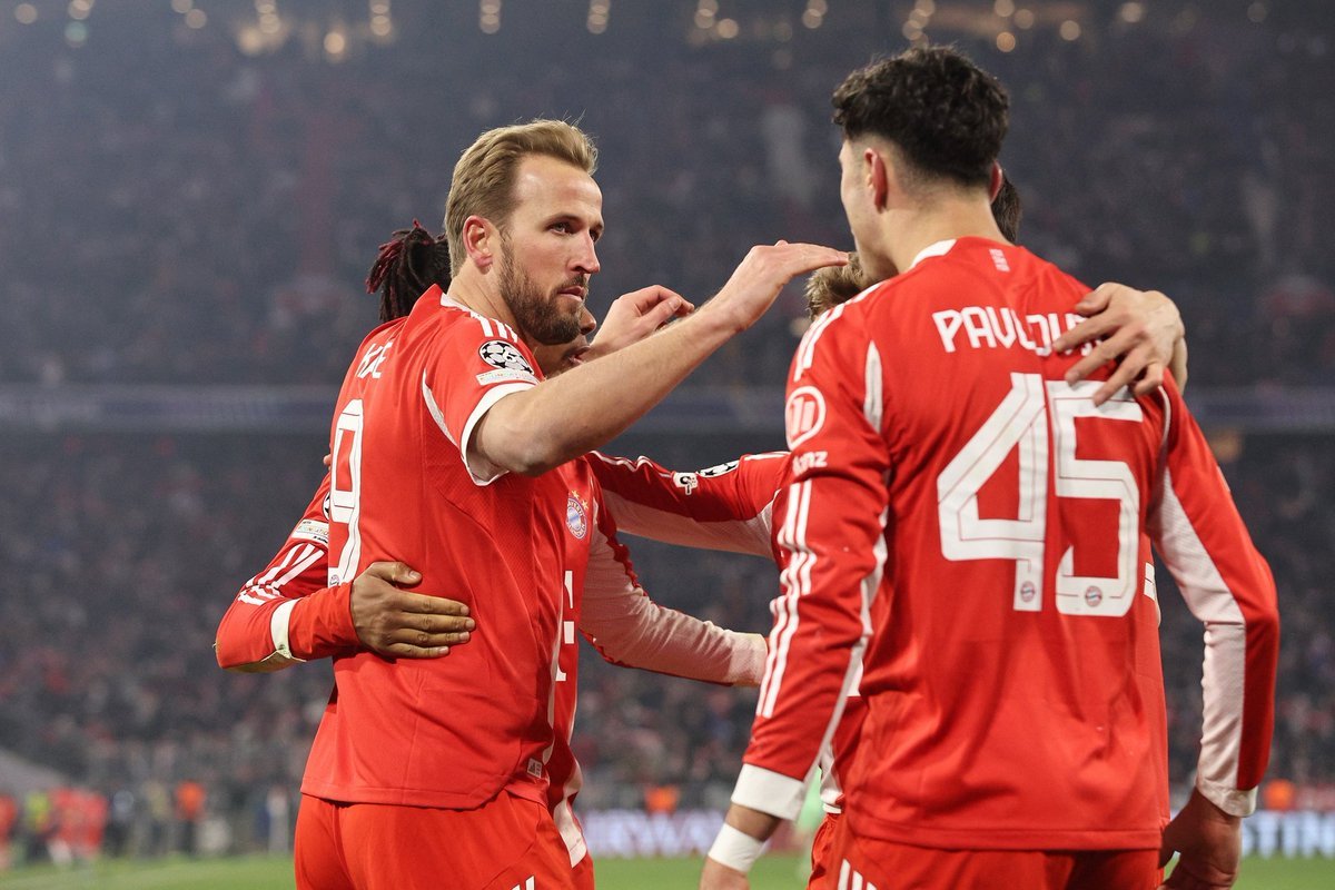 ⚽️ 拜仁与阿森纳、巴黎圣日耳曼并列本赛季欧冠进球最多球队，均打入20球！拜仁