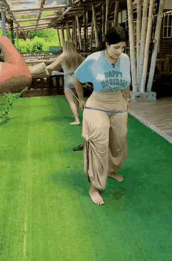 我估计咱们男士也拉不过她们，这体格是真好。