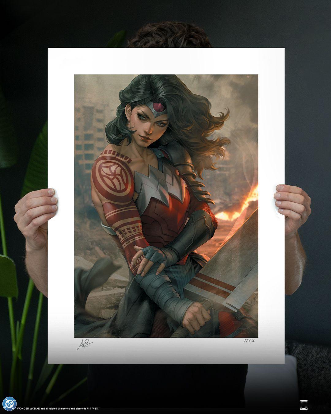 绝对神奇女侠收藏画Artgerm这幅《绝对神奇女侠》艺术版画，最初作为《绝对神奇