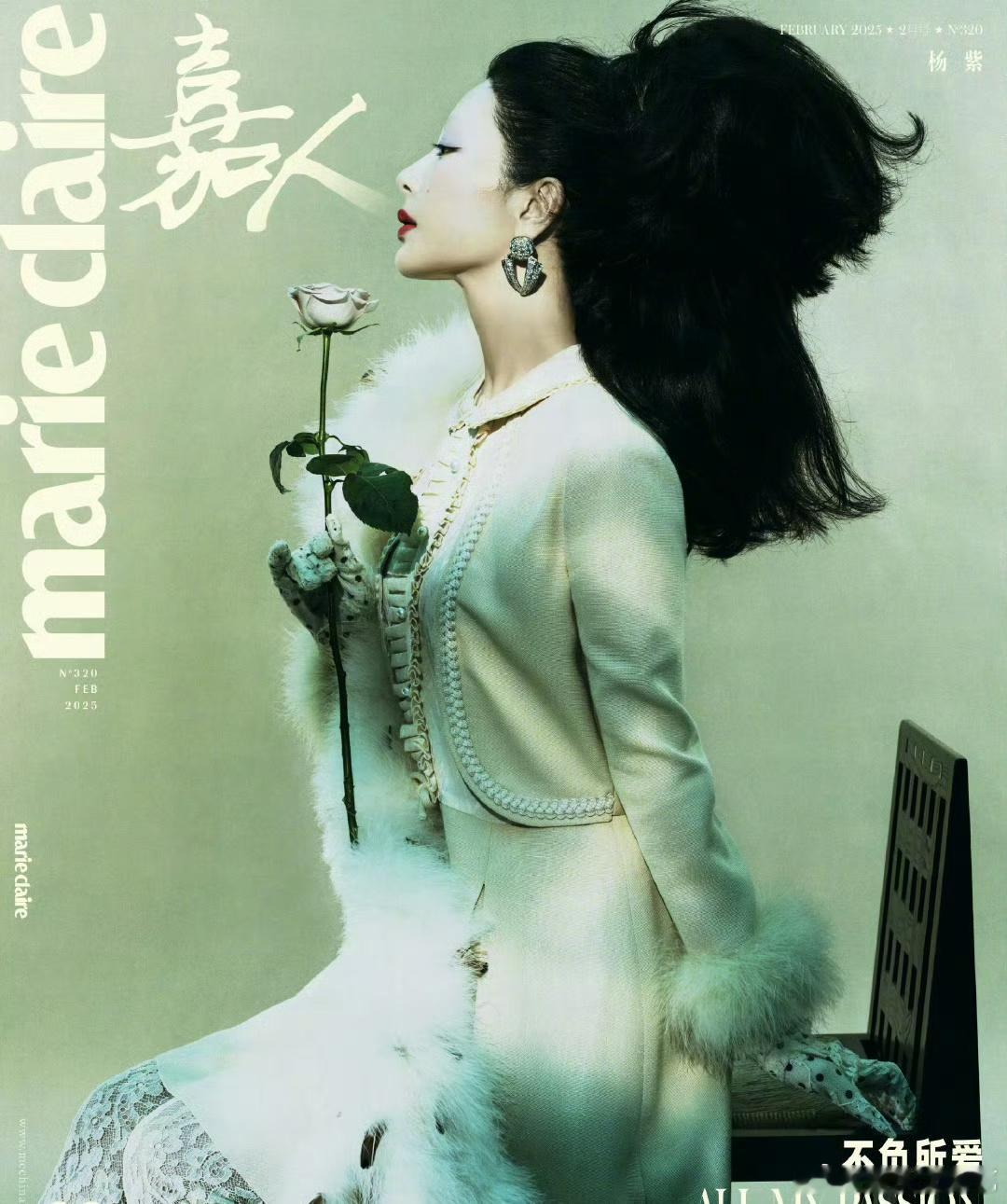 杨紫嘉人二月刊封面，很新的尝试，看看时尚表现力如何[思考] 
