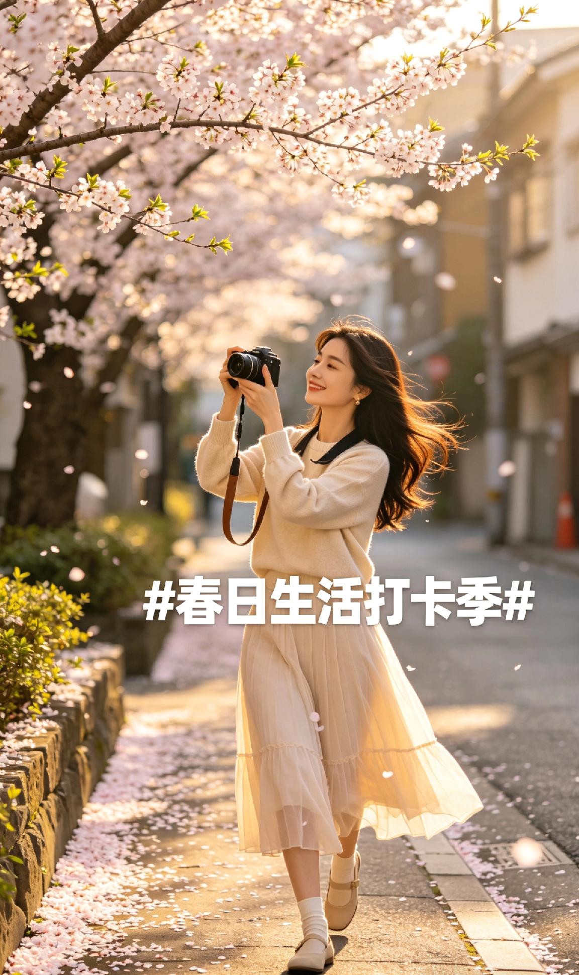 春风拂过枝头，花开满径，春日的温柔藏在每一缕风里。闲暇时漫步街边，看嫩芽冒头、花