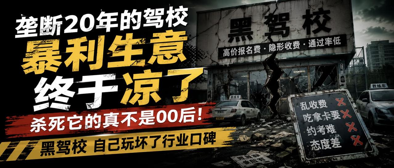 很多人把这件事归咎于00后——年轻人不吃苦、不学车、不买车。但我越看越觉得，这个