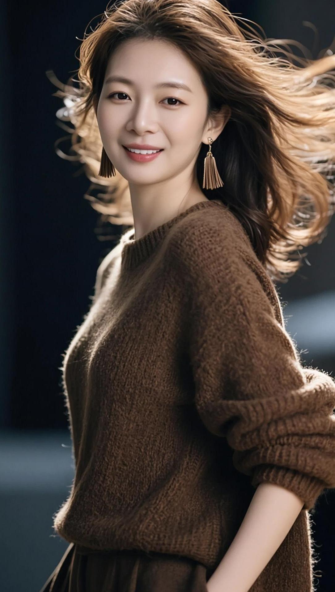 AI棕调氛围感写真  抖音ai创作