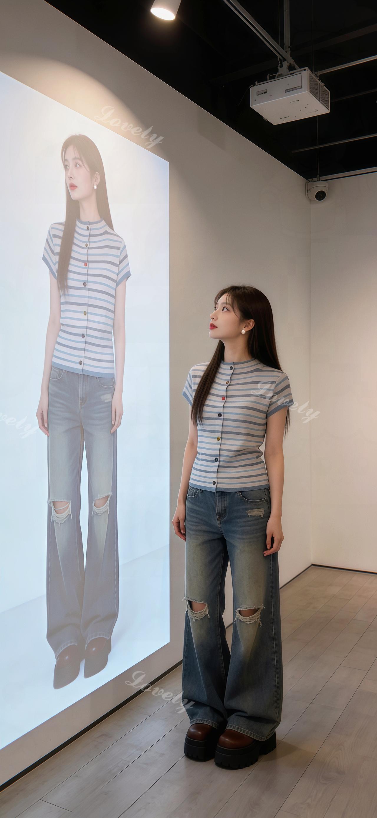 《条纹控》简单搭配让基础款变得更高级 穿搭的尽头是基础款 春天彩色穿搭万能公式 