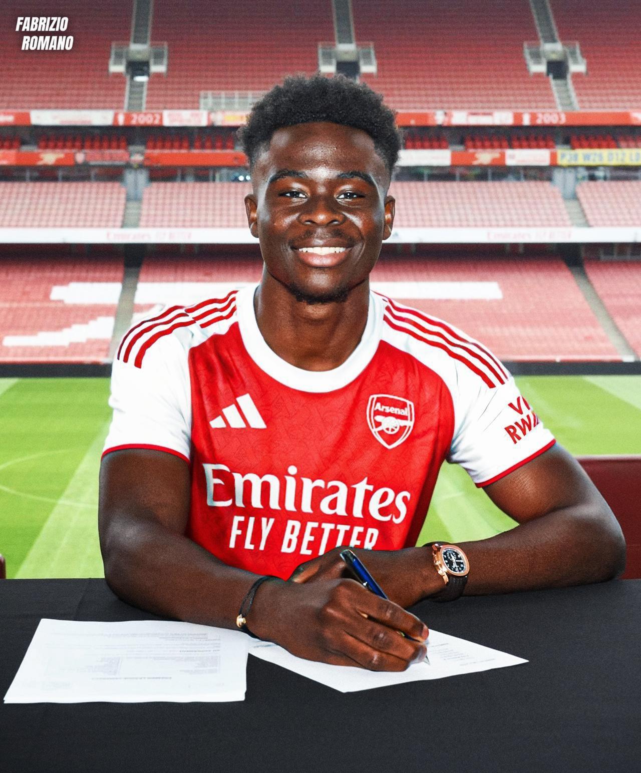 欧洲转会新闻！
★灵魂枪手！
阿森纳接近与24岁的核心球员萨卡完成续约，萨卡已同