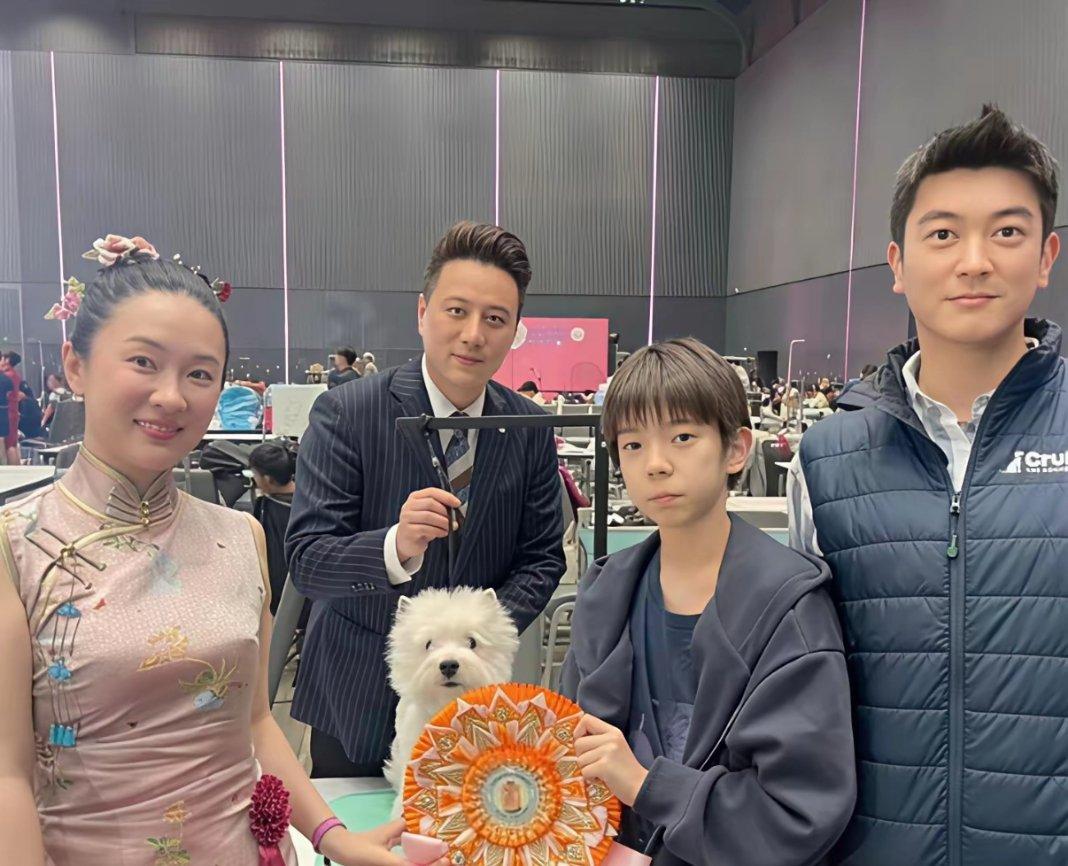 霍思燕被演员耽误了的最美牵犬师 。 