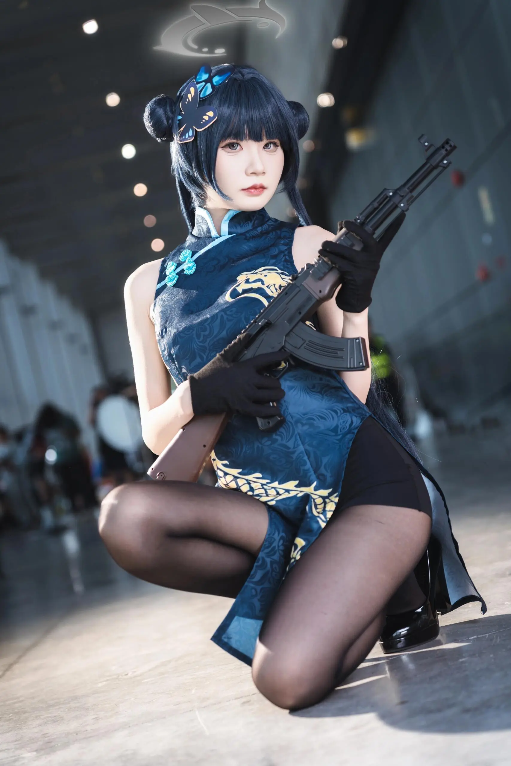漫展养眼造型大赏 妃咲 蔚蓝档案 黑丝搭配 cosplay