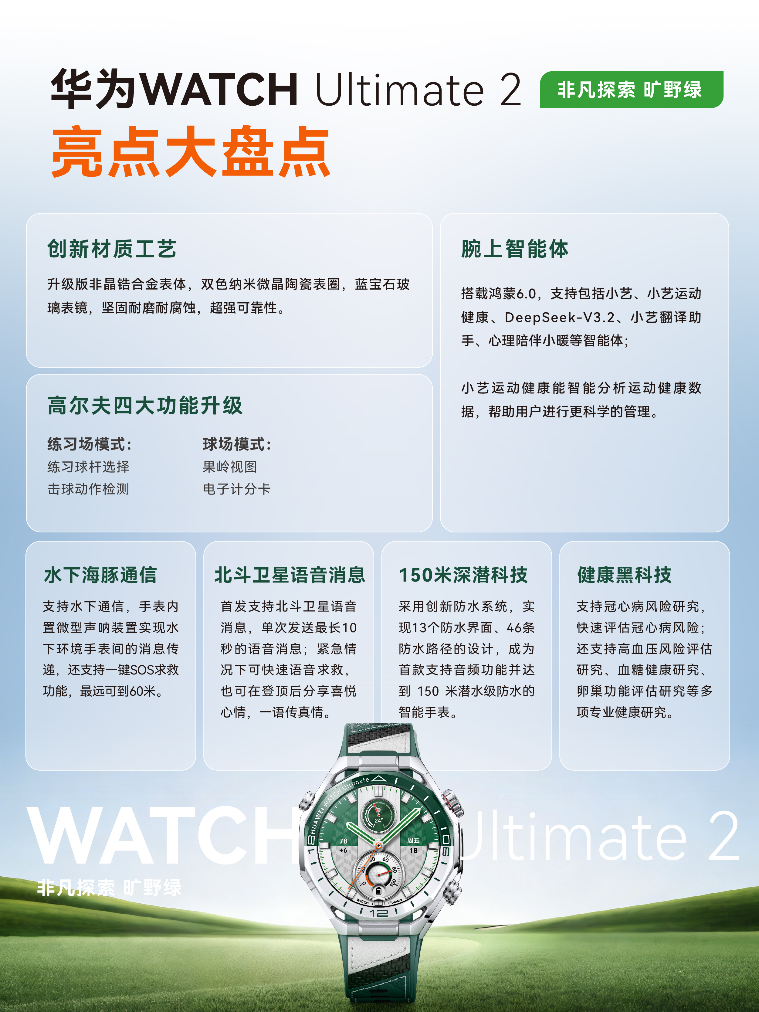 华为表王高尔夫功能有多强大 华为这款 “智能绿水鬼” 真的把高尔夫玩明白了！直接