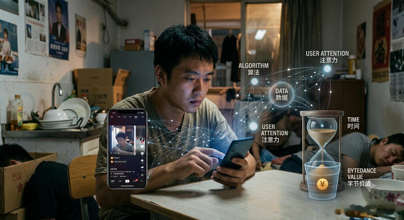 【用“时间”结算的商业闭环】字节跳动这家公司最绝的地方，在于它成功利用了低消费人