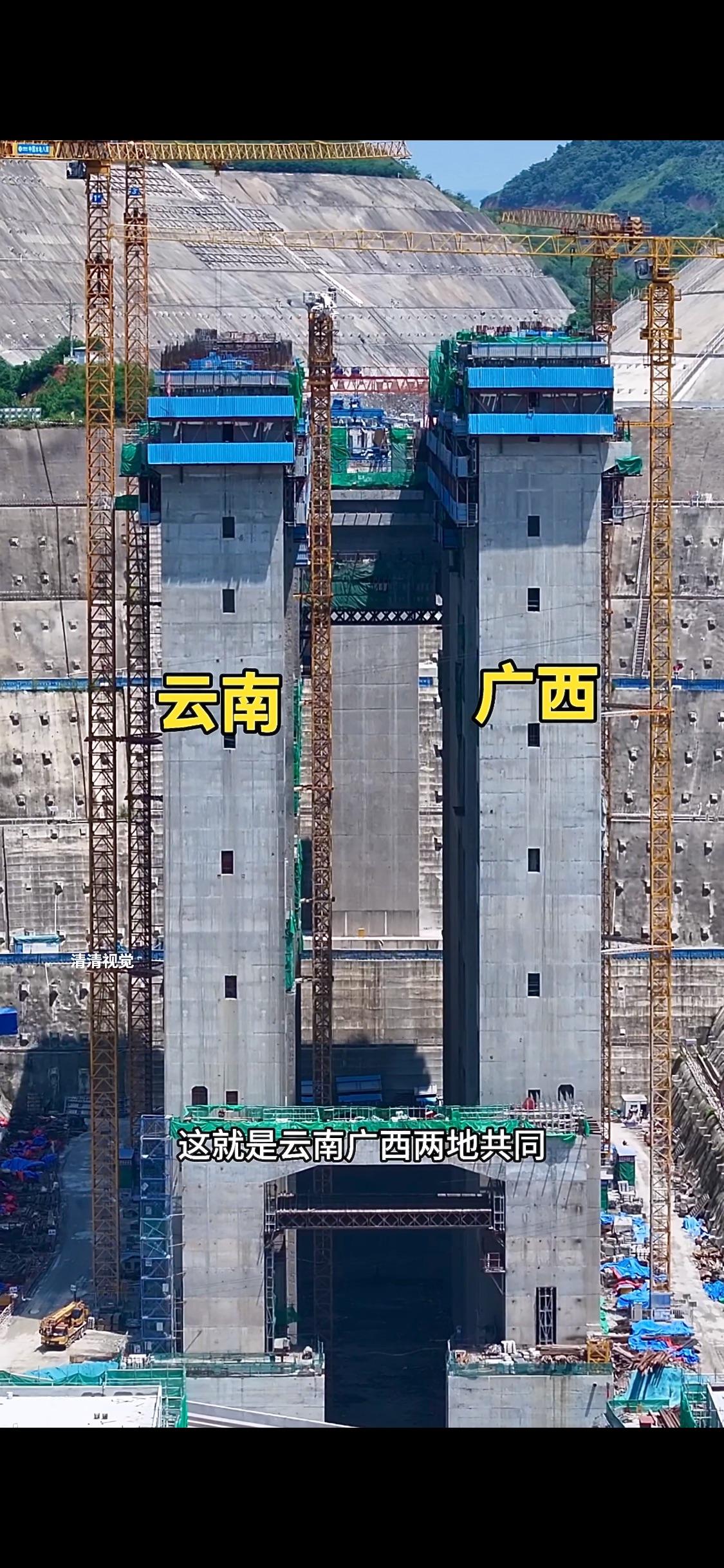 这就是云南广西两地共同出资50亿打造的又一超级工程，百色水利枢纽通航工程，被誉为