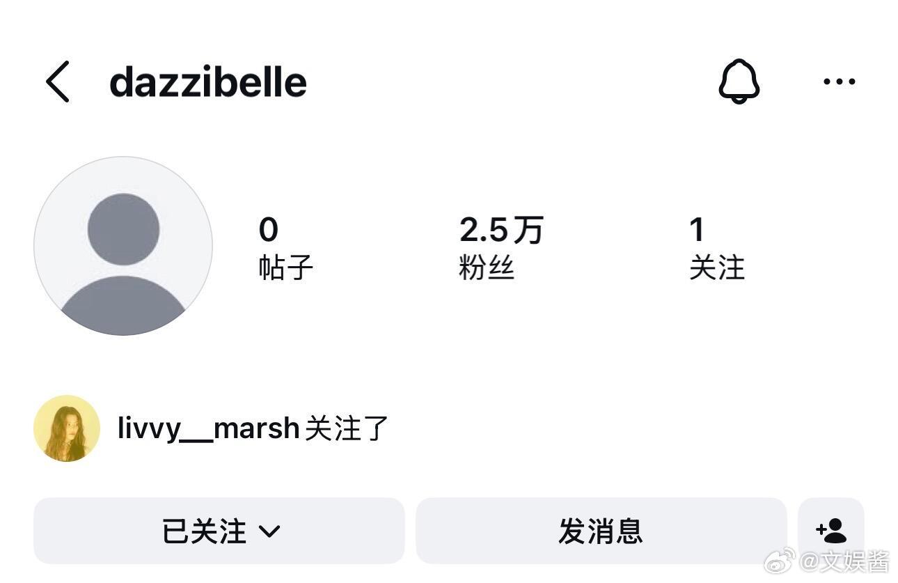 Danielle疑似开通个人账号网友发现Danielle疑似开通个人账号，她的姐