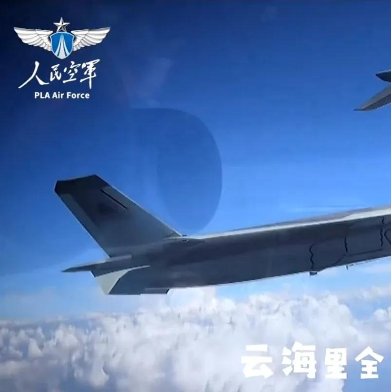 官图说明，国产隐身飞机的空中加油已经形成战斗力了。专门设计的可伸缩加油探头，不，