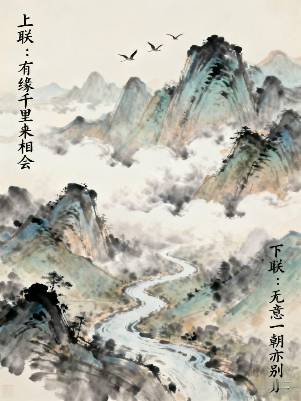 “有缘千里来相会”这句上联太经典啦！它最早出自宋代戏文《张协状元》，原配下联“无