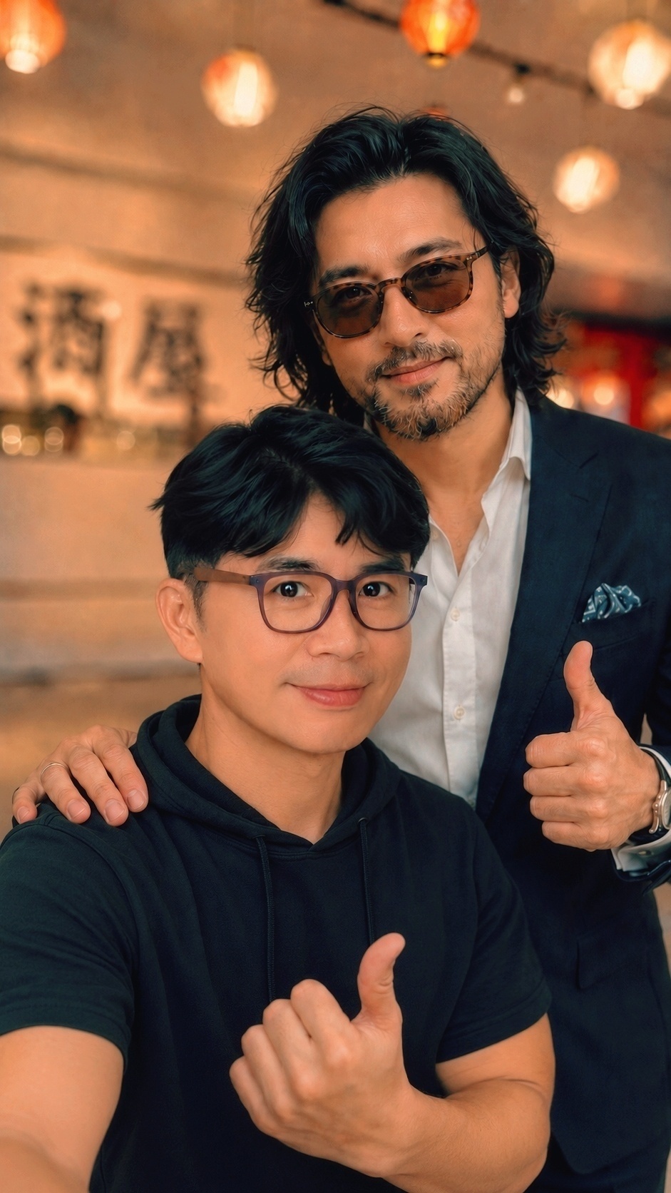 20年後重逢，我非常感謝Johnny專程從台北來台中找我。當年滾石唱片的同事，如