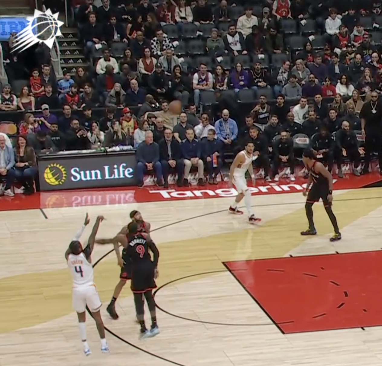 杰伦格林三分3连进！！！开局独得9分，打停对手‼️菲尼克斯太阳 ｜旭日东升 ｜太