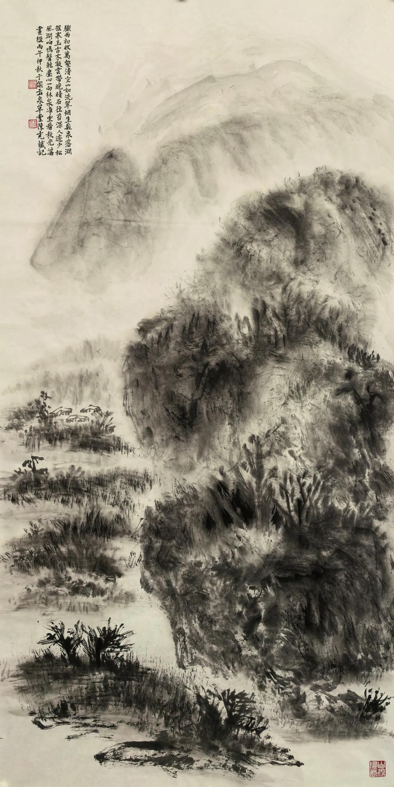 烟雨溪山画意浓今日热点 
丙午国庆节于阗陈克斌玉泉草堂！