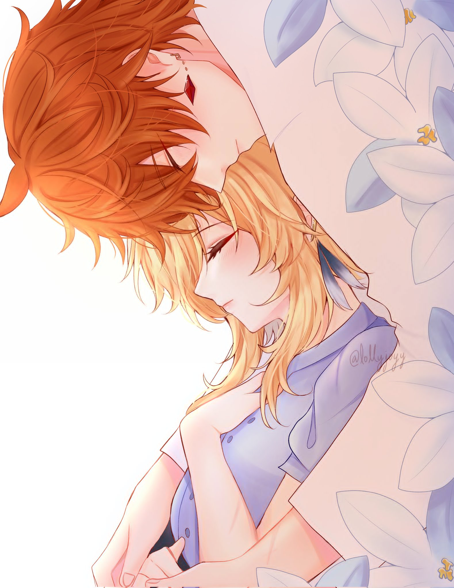 原神5.5版本 X: lollyjoyy[达达利亚] 达荧 💙※有参考 ​​​