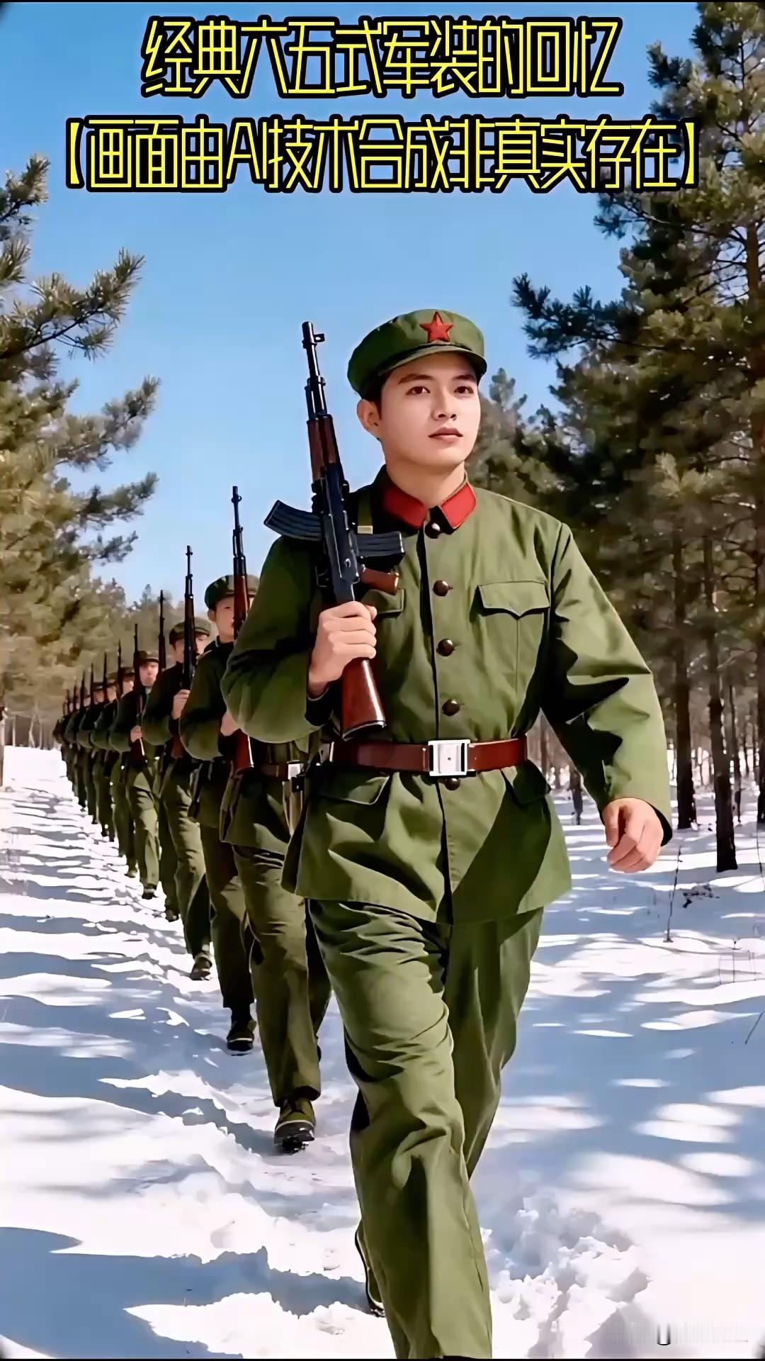 六五式军服是历史上最简约漂亮的军服，也成了那个时代的军人最美好最温馨的记忆。当年