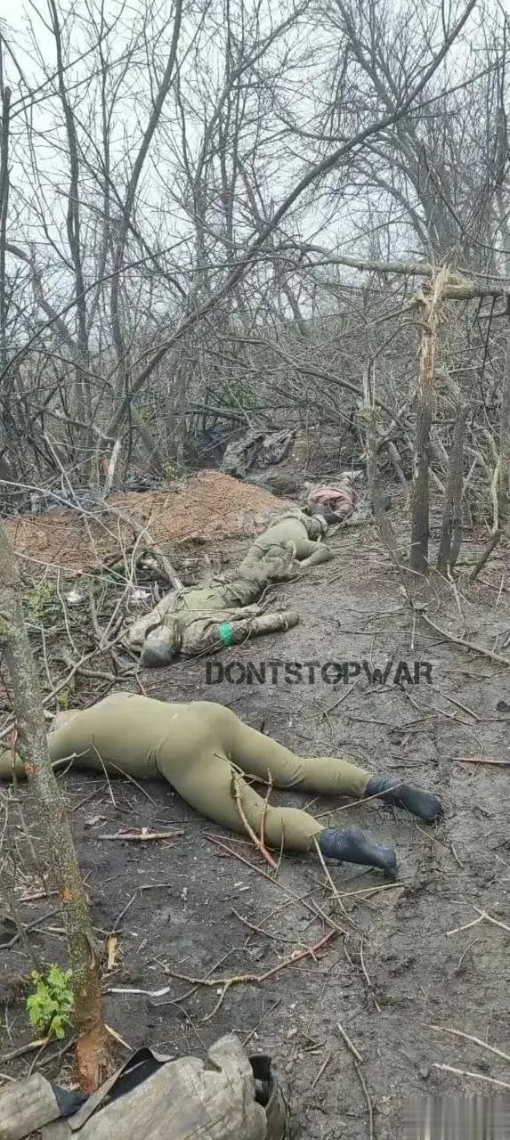 斯瓦托沃与克列缅纳方向，一处乌军战壕被俄空降部队攻‬下了，为什么士兵衣服都没了呢