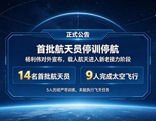 首批航天员全部停航，一代人航天梦落幕