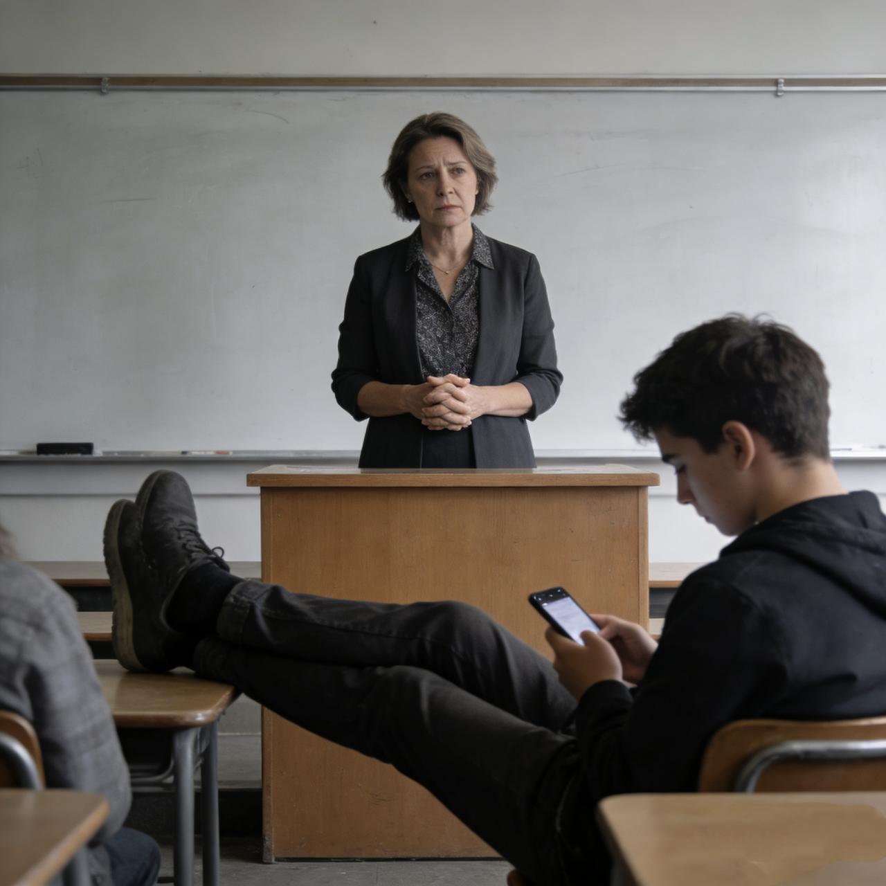 现在的老师：不敢说、不敢管、不敢罚，怕投诉、怕网暴、怕丢工作，最后只剩一声叹息；