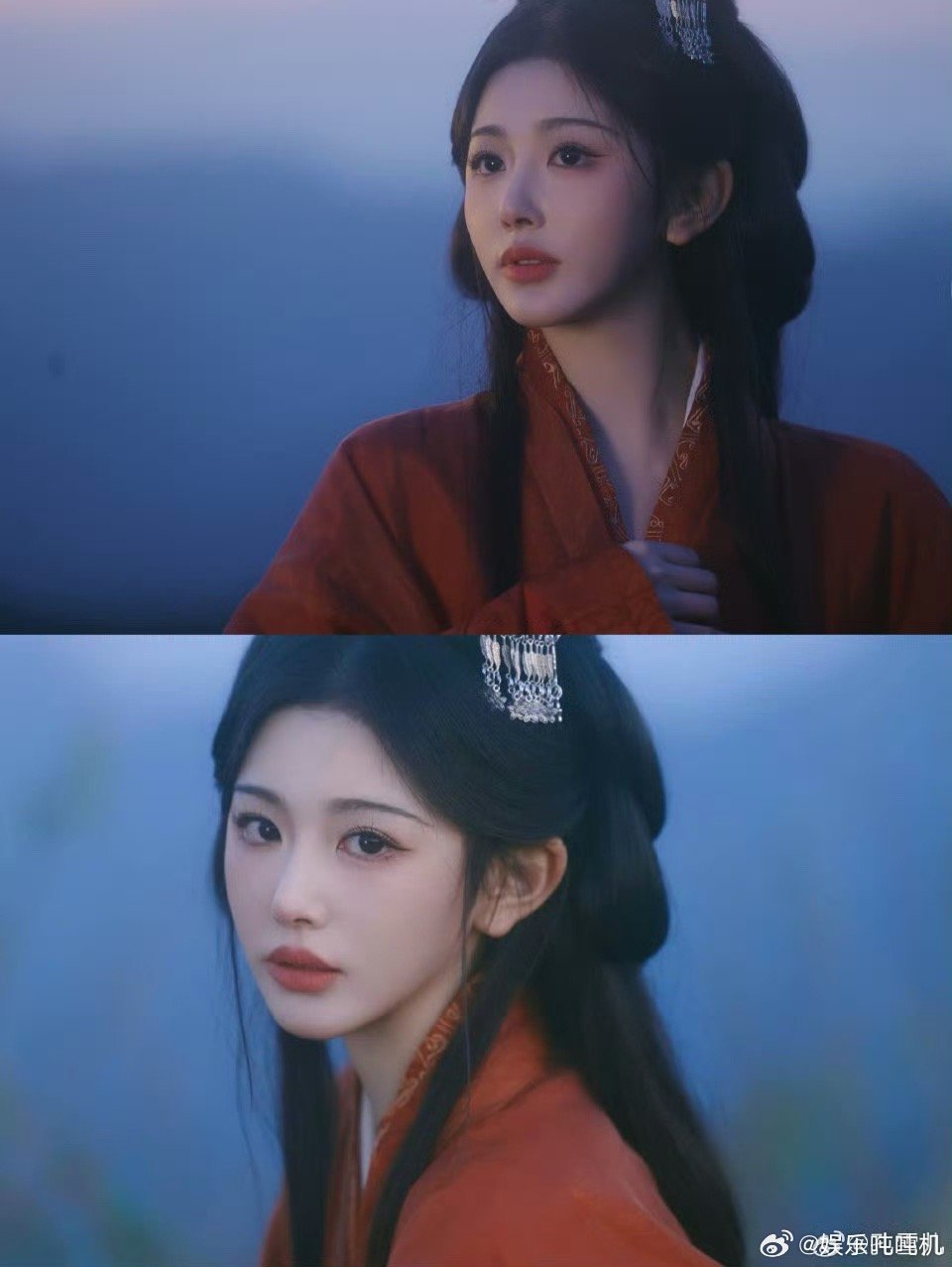孔雪儿战国袍 孔雪儿的蓝色战国袍美到犯规！明艳色调衬得她气场全开，从温婉汉服到飒