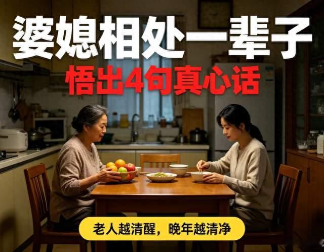 68岁当了几十年婆婆，晚年幡然醒悟，婆媳相处的真相