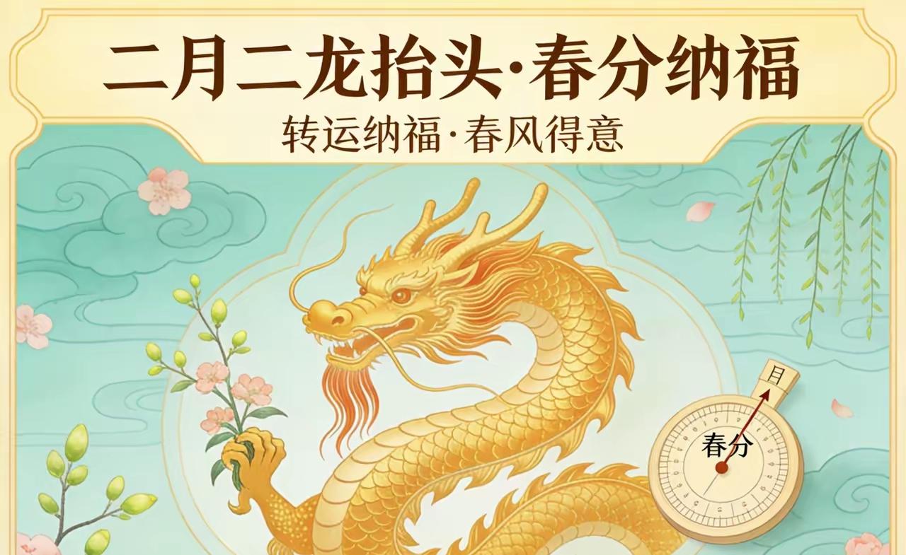 二月二龙抬头 撞上春分：一年中磁场最强的一天
 
2026年3月20日，农历二月