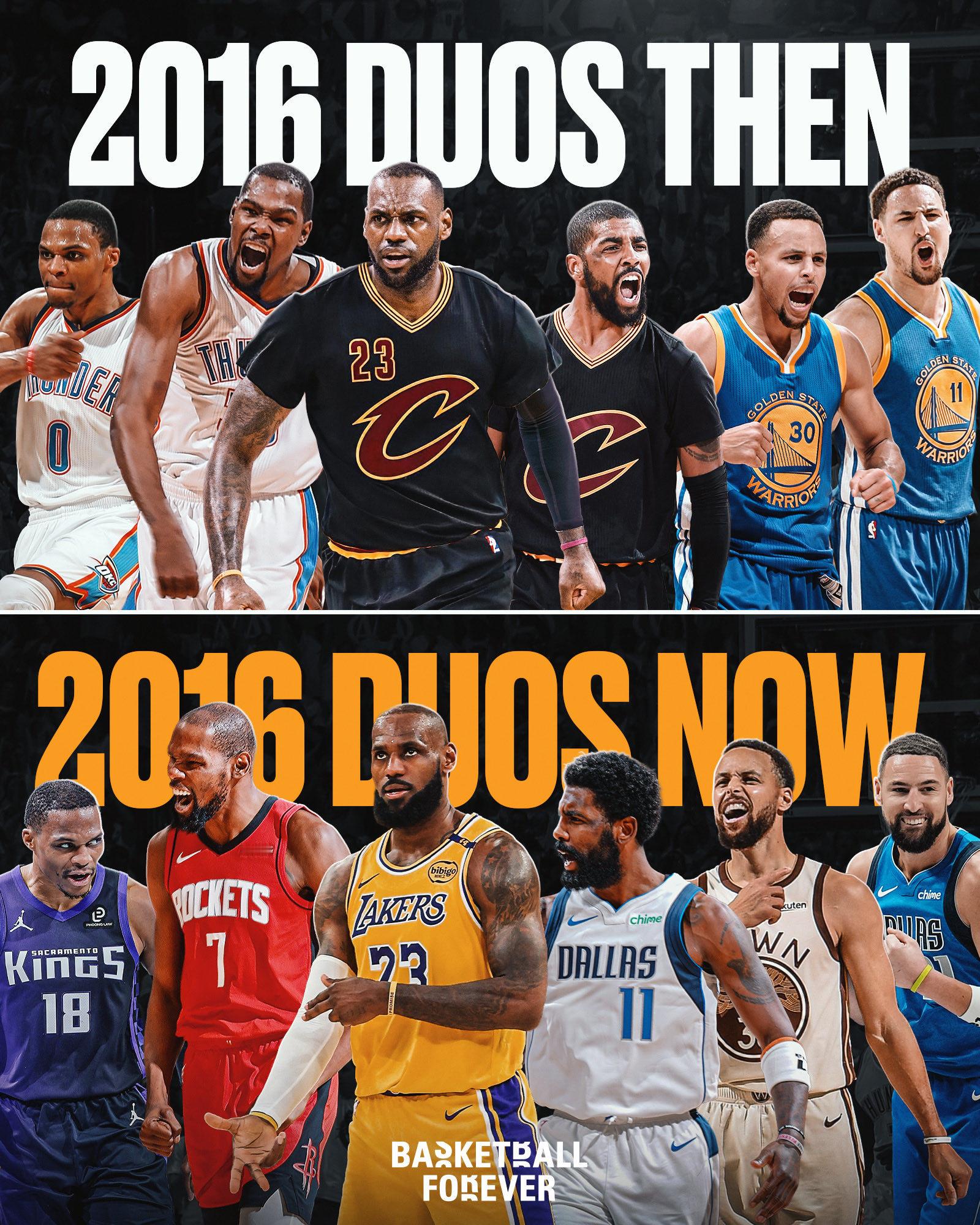 2016年已经是十年前了。NBA