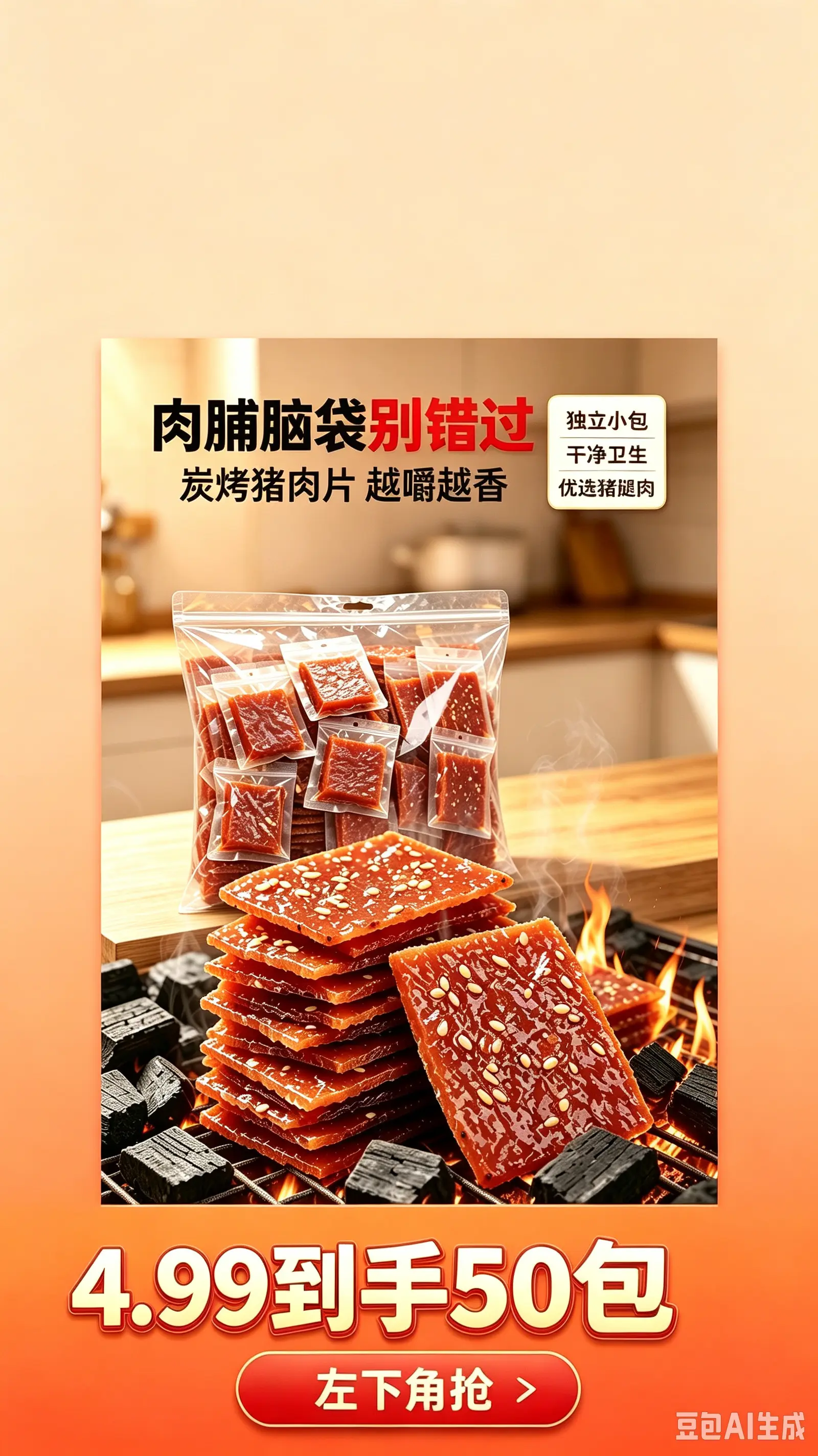 便宜量大，好吃不贵的猪肉脯，赶紧薅