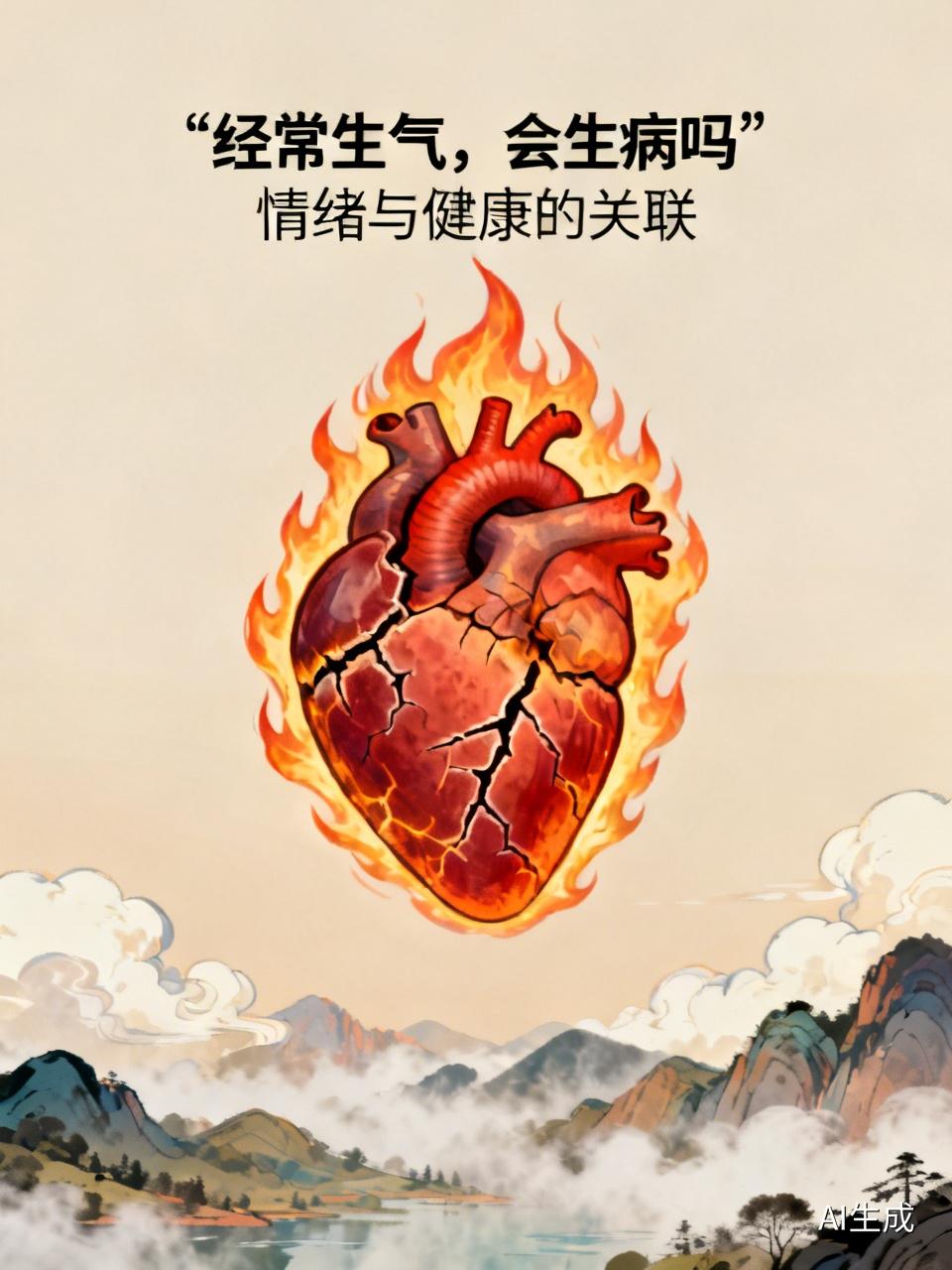 经常生气，会生病吗经常生气真的很伤身体。发怒时气血紊乱，心跳加快，血压升高，长期