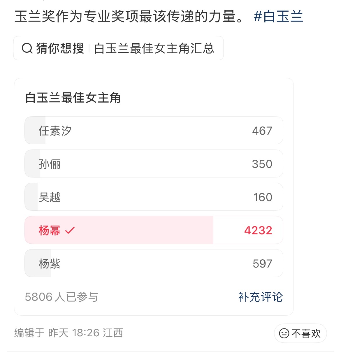 白玉兰提名高光片段只能说不愧是收视率和网播齐飞的现象级大爆剧，去年夏天为宁绣绣流