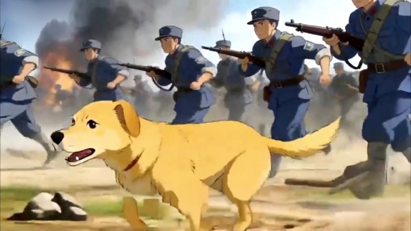 抗战无言英雄：中华田园犬 抗日战场上，除了浴血奋战的军民，还有一群无言战士，它们