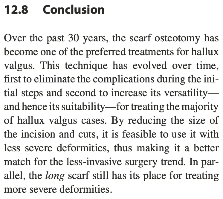 Scarf截骨术治疗拇外翻