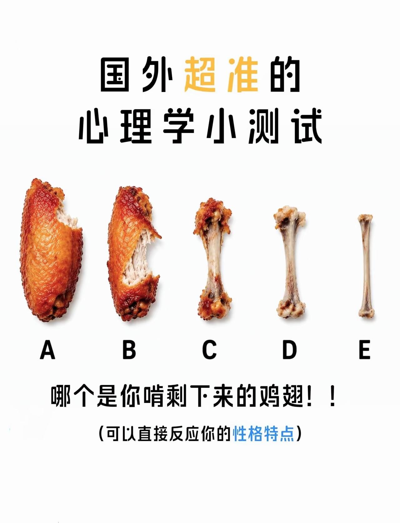 啃鸡翅的方式暴露性格，看看你会是哪一个🤤

趣味心理测试 性格测试