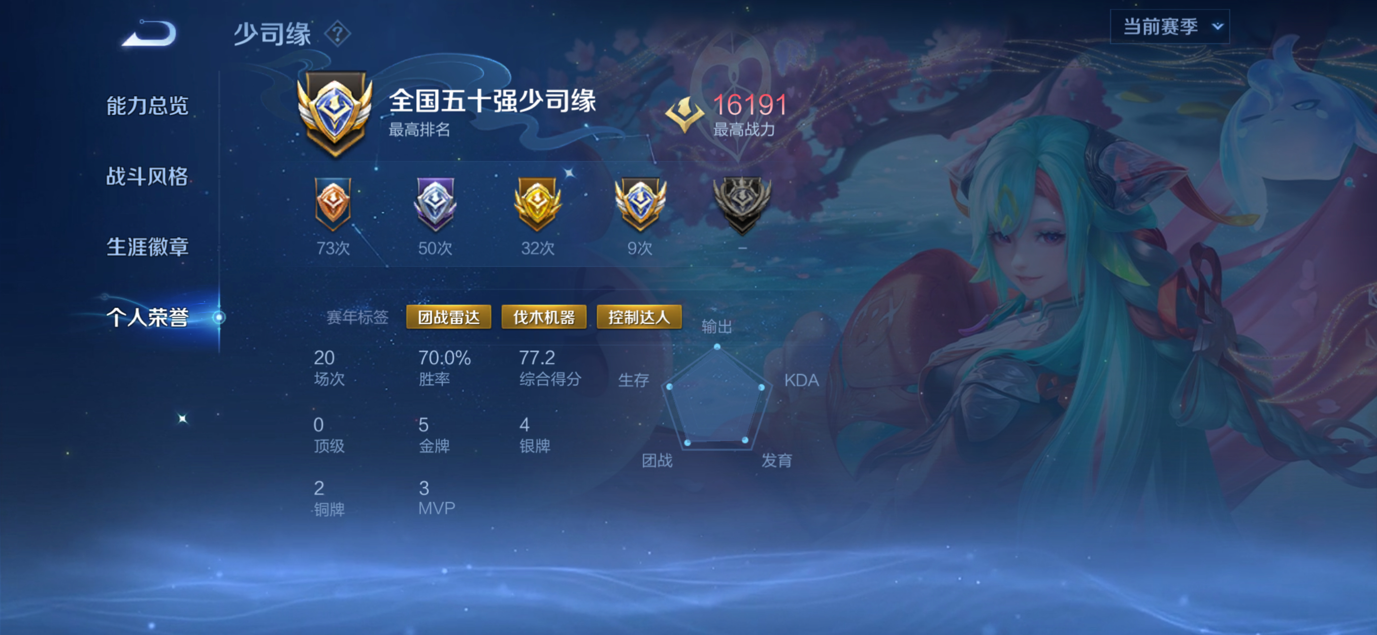 你走过的路,每一步都算数 【9.6晚间无畏巅峰赛】第一把 鲁班大师 胜 铜牌🥉