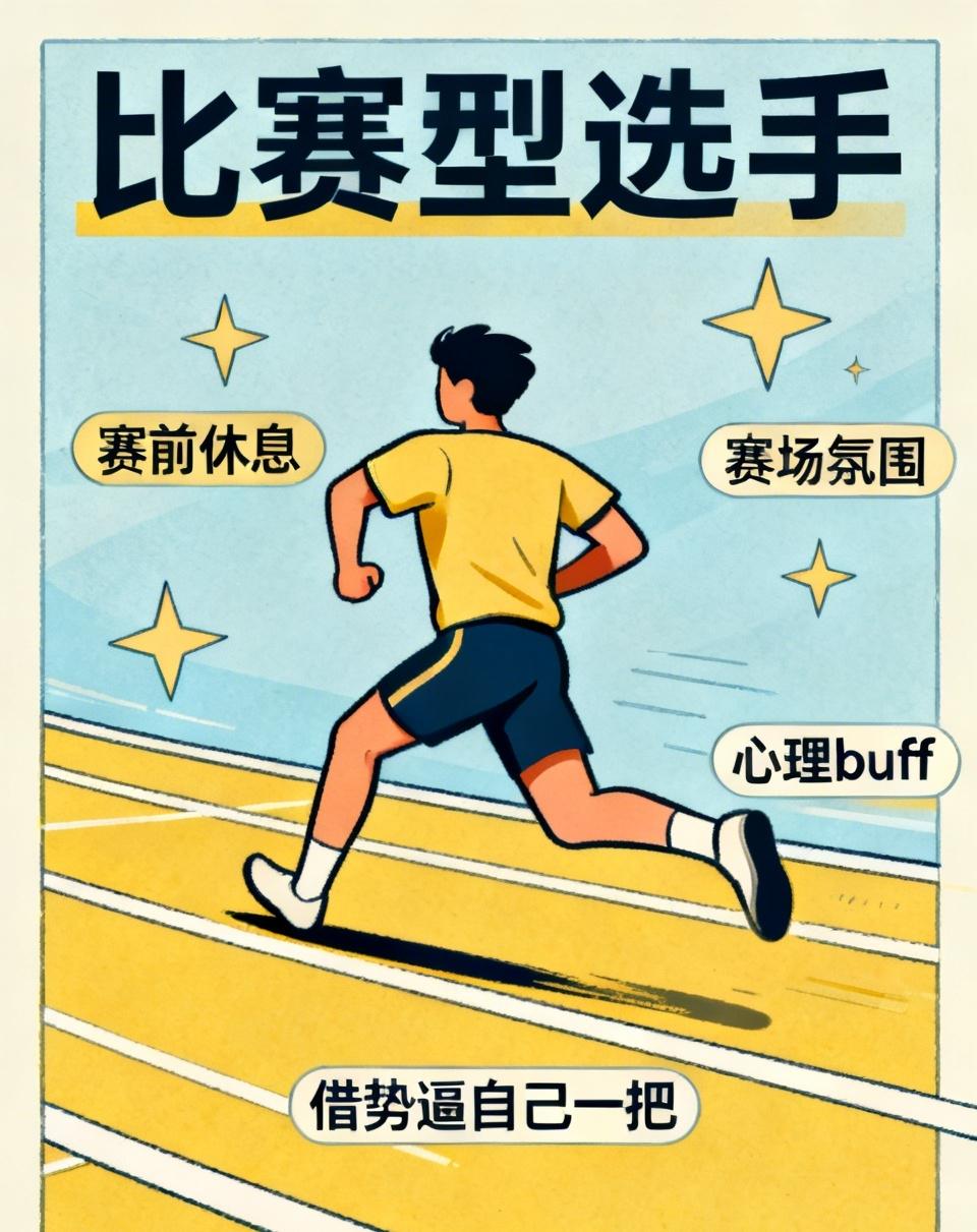 你身边有没有这种跑友？
平时训练吊车尾，配速慢、状态差，
一到比赛直接超常发挥，