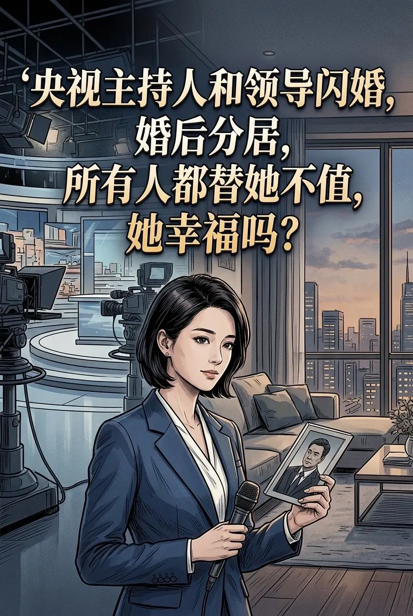 央视主持人和领导闪婚，婚后分居，所有人都。替她不值，她幸福吗？