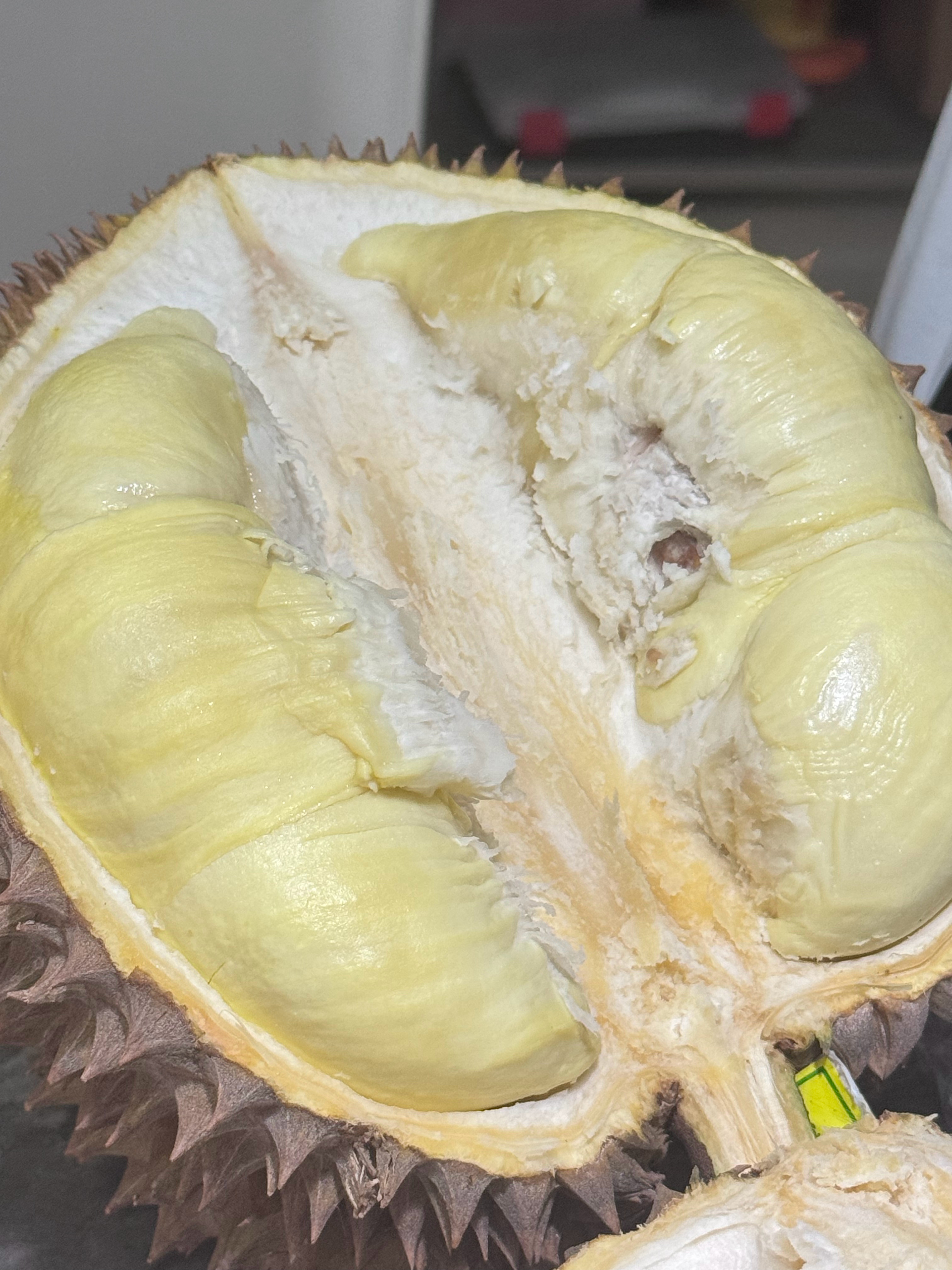 嘿嘿开个榴莲吃