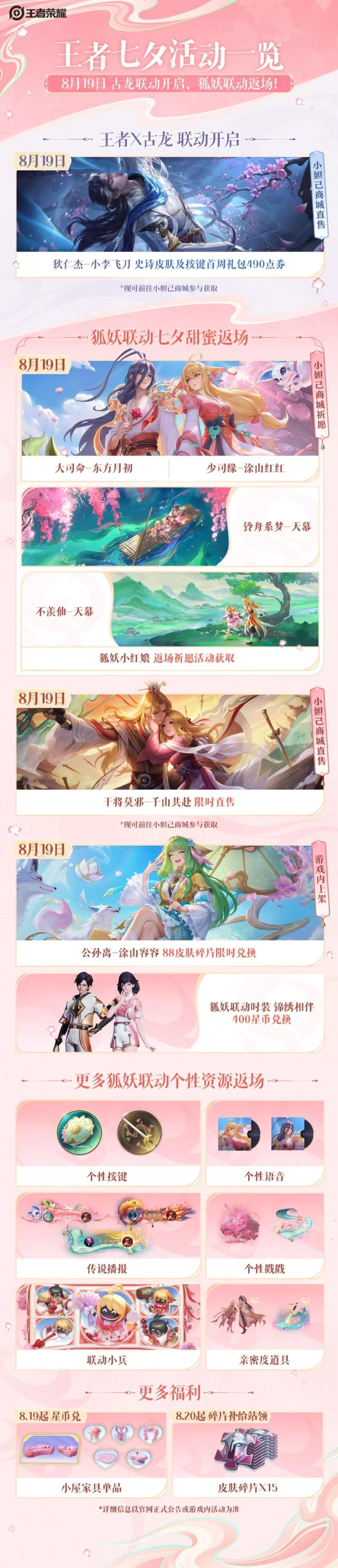 王者荣耀少司缘少司缘聆愿之祝缘契于心 关于狐妖小红娘返场答疑楼         