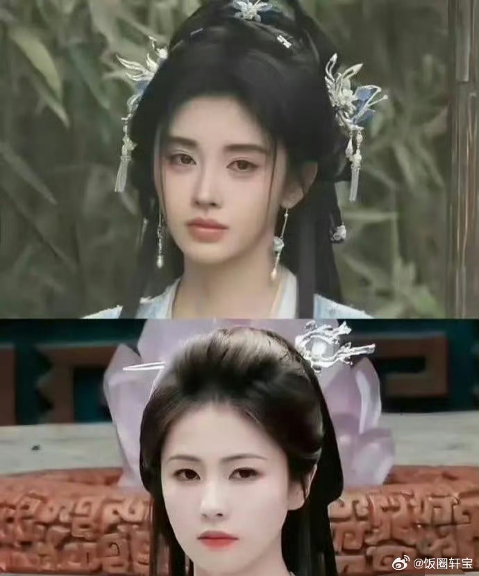鞠婧祎白鹿这造型，说是双生姐妹花也不过分吧