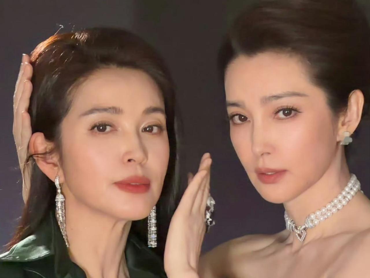 其实李冰冰和她妹妹之前真的不是很像，怎么现在相似度都有百分之八十了！ 我以前一直