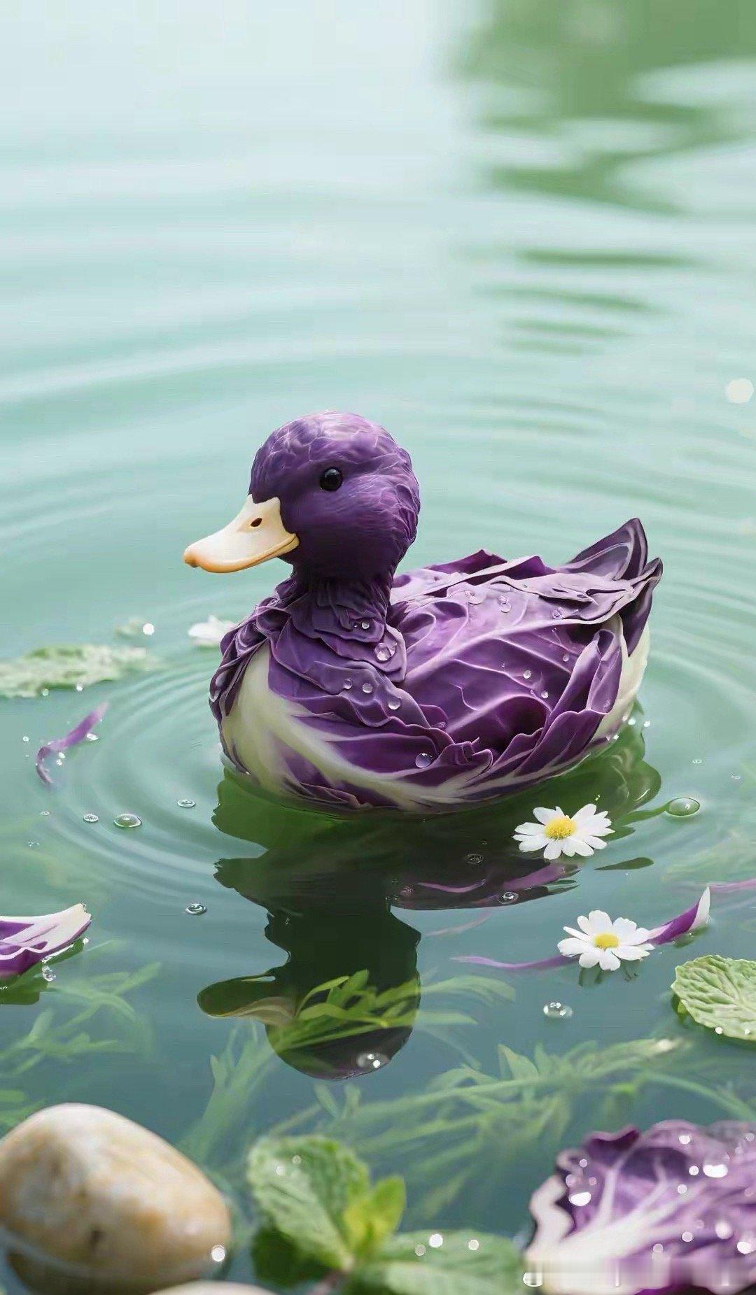 门前大脚下游过一群鸭，快来快啦，数一数，二四六七八！你们觉得这些小可爱小🦆可爱