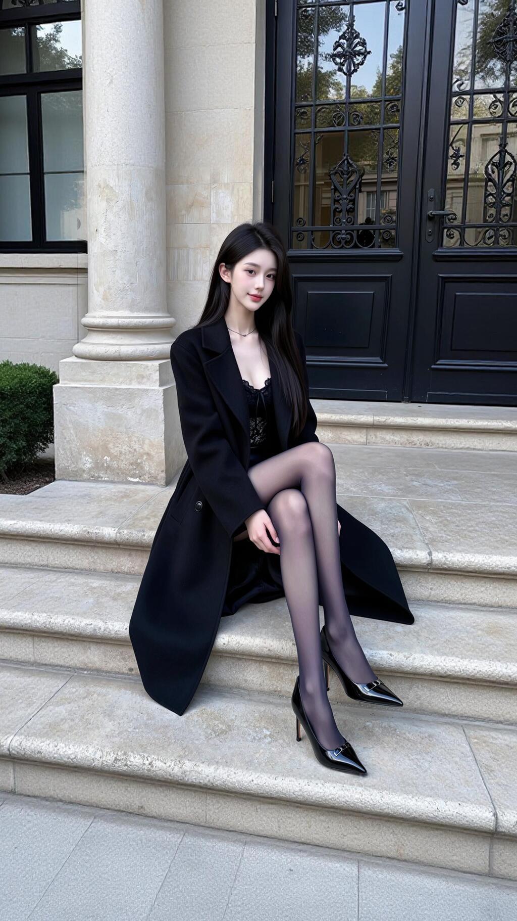 你也很为我啄米吧
时尚街拍 
黑色长裙 
大长腿妹妹   
冷艳御姐
街拍美女写