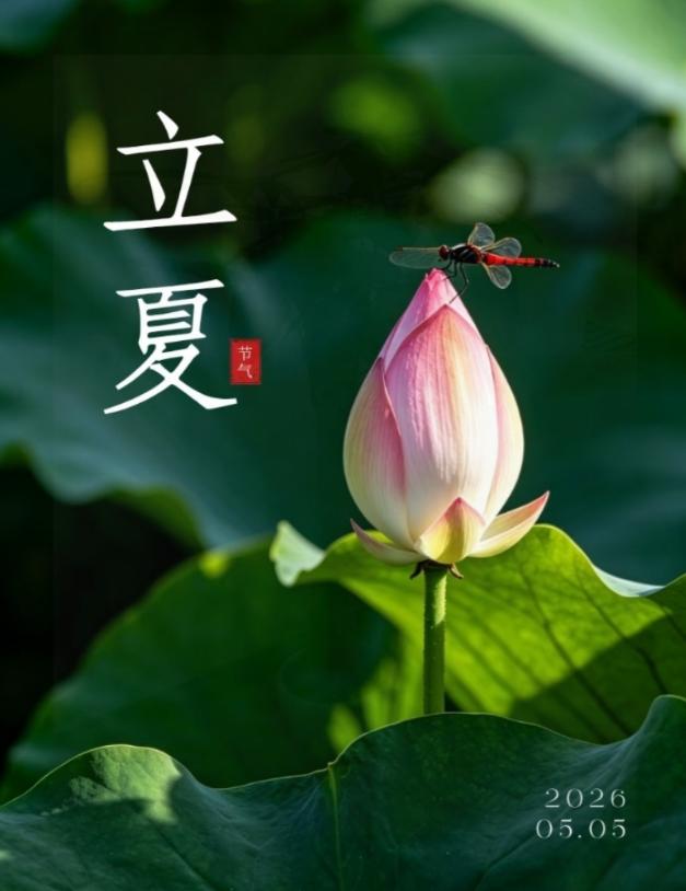 今立夏，从前没当回事，

如今才懂 —— 老辈说 “立夏一日晴”

搁古代，这是