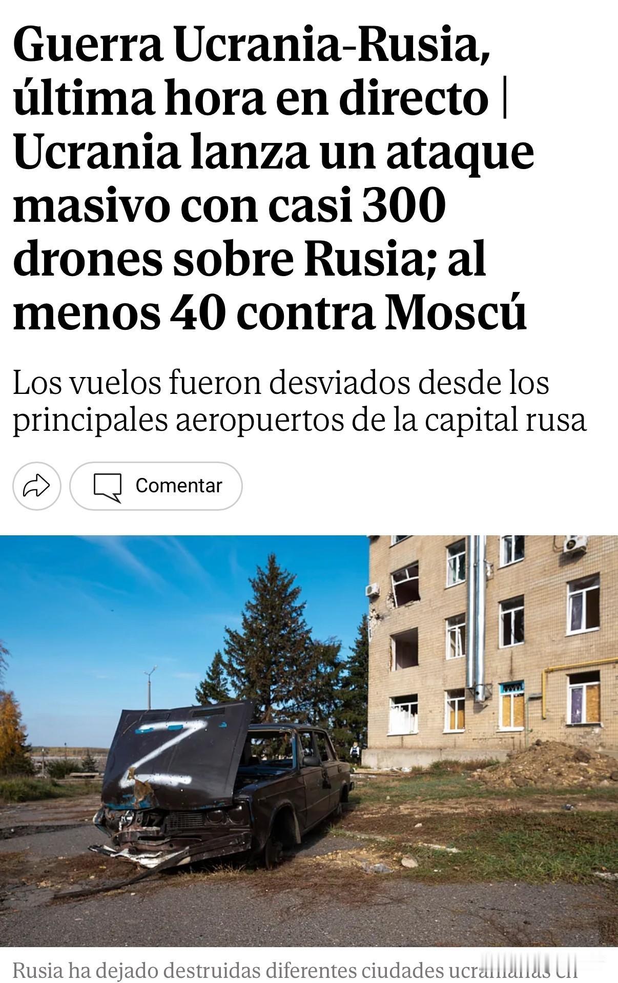 周四，俄方称，至少有287架乌方无人机飞向俄境内。据俄国防部称，至少有40架飞往