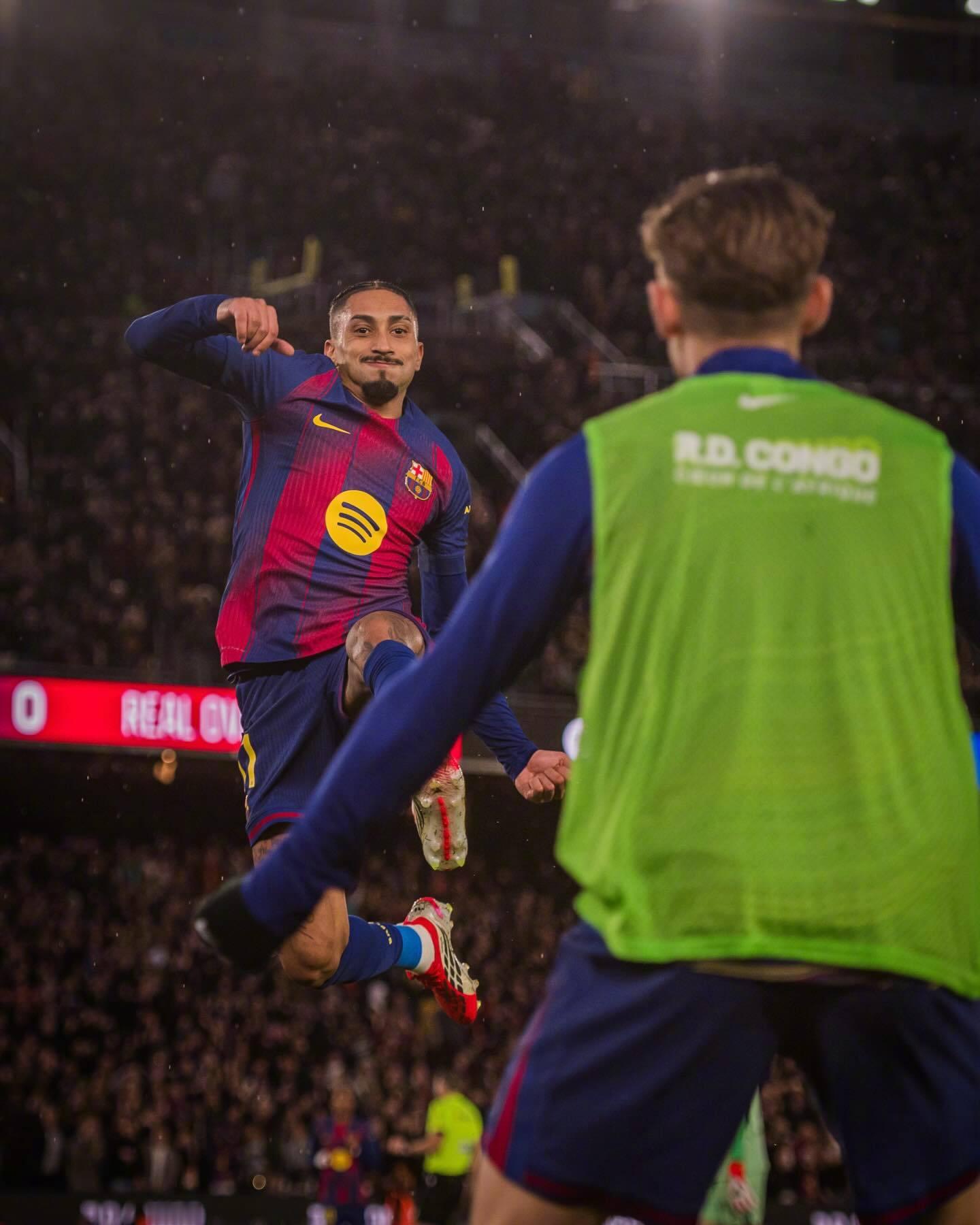 巴萨3比0奥维耶多 🎉准备好接受拉菲尼亚热烈的庆祝了吗？👀culer萨迷 请