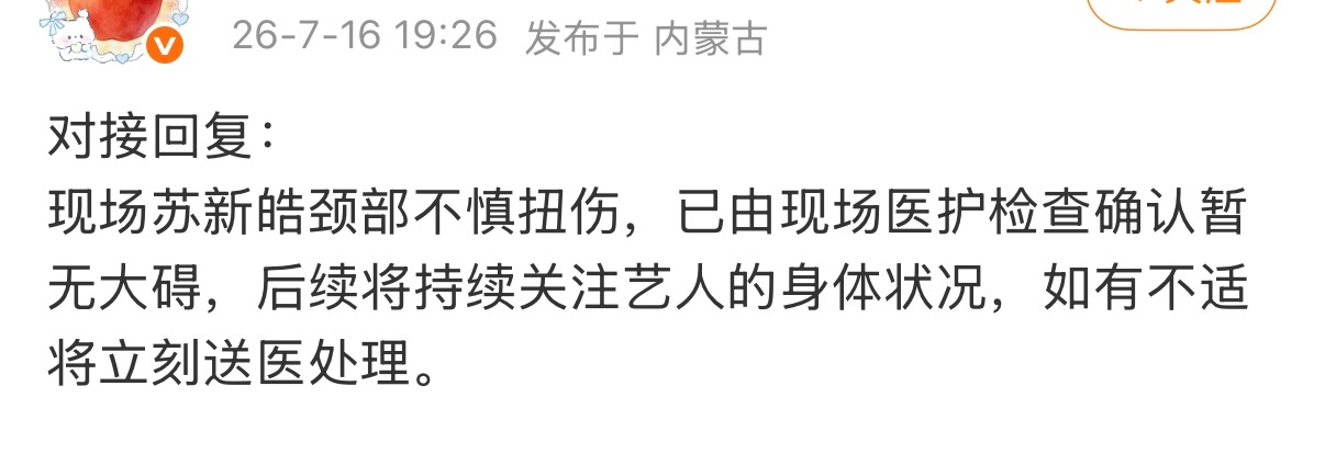 时代峰峻为什么不带苏新皓去医院检查啊，颈部很重要的，现场目测能看出来什么（不是质